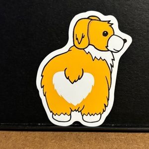 SHEEP DOG CARTOON STICKER